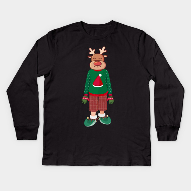 Funny-Christmas Kids Long Sleeve T-Shirt by Creatifly Graphic Tees