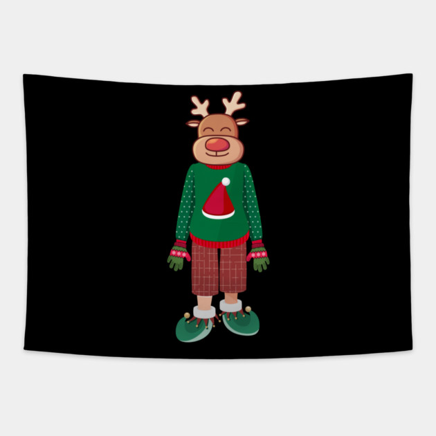 Funny-Christmas Tapestry by Creatifly Graphic Tees