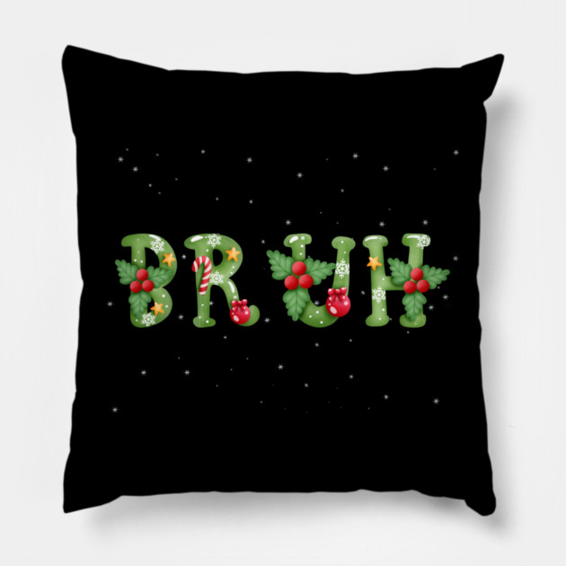 Funny-Christmas Pillow by Creatifly Graphic Tees