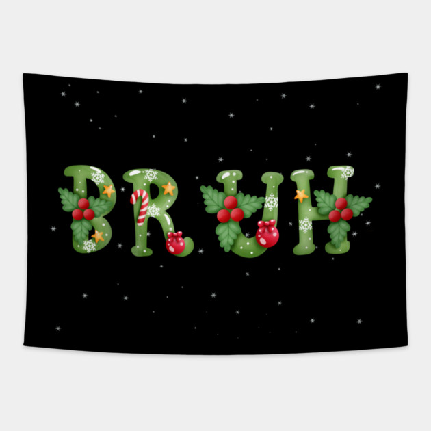 Funny-Christmas Tapestry by Creatifly Graphic Tees