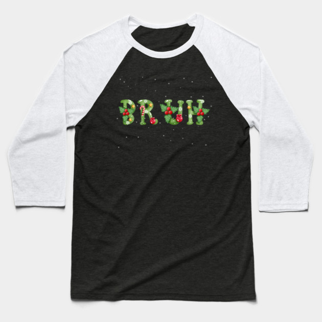 Funny-Christmas Baseball T-Shirt by Creatifly Graphic Tees