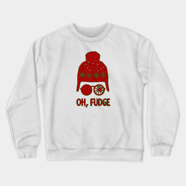 A Christmas Story Oh Fudge Ralphie Crewneck Sweatshirt by casualteesinc