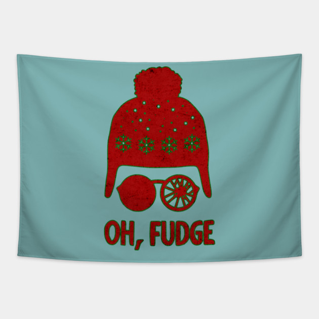 A Christmas Story Oh Fudge Ralphie Tapestry by casualteesinc