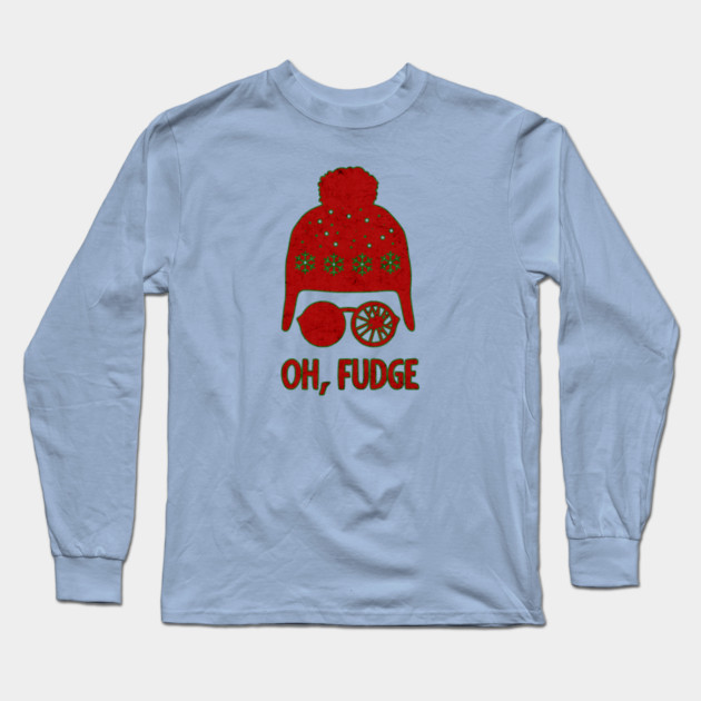 A Christmas Story Oh Fudge Ralphie Long Sleeve T-Shirt by casualteesinc