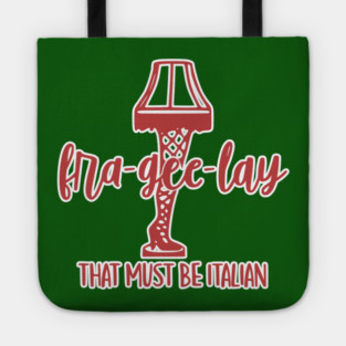 A Christmas Story Fra-Gee-Lay Leg Lamp Novelty Christmas Tote