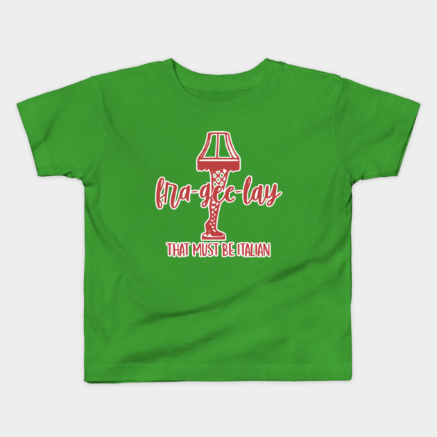 A Christmas Story Fra-Gee-Lay Leg Lamp Novelty Christmas Kids T-Shirt by casualteesinc
