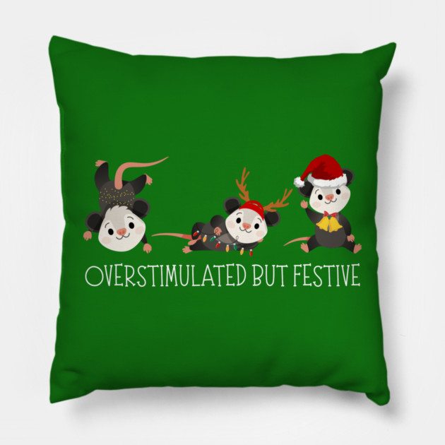 Funny-Christmas Pillow by Creatifly Graphic Tees