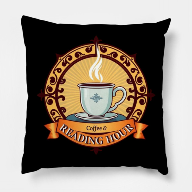 Victorian Coffee & Reading  books Pillow by SR8891