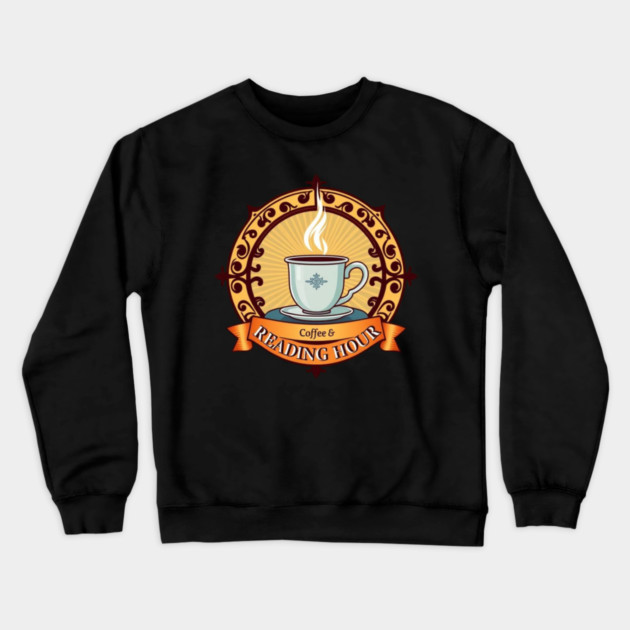 Victorian Coffee & Reading  books Crewneck Sweatshirt by SR8891