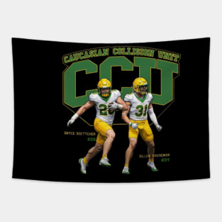 Caucasian Collision Unit Tapestry