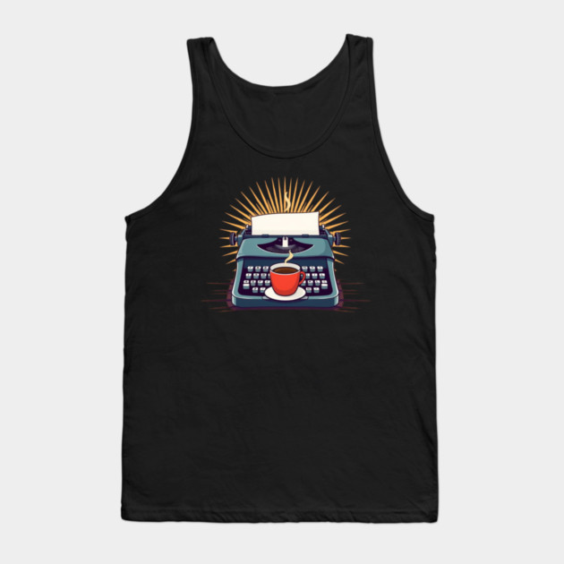 Typewriters and Turkish Coffee books Tank Top by SR8891