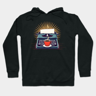 Typewriters and Turkish Coffee books Hoodie