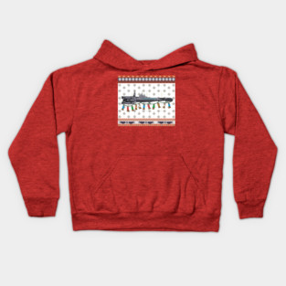 Tis the season! For ugly holiday sweaters! Kids Hoodie