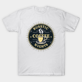 Rustic Coffee Story Nights books T-Shirt