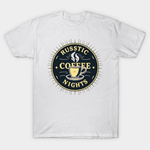 Rustic Coffee Story Nights books T-Shirt by SR8891