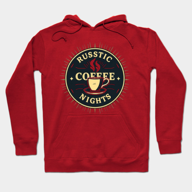 Rustic Coffee Story Nights books Hoodie by SR8891