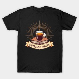 Sepia Books and Espresso Shots T-Shirt