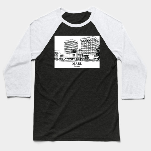 Marl - Germany Baseball T-Shirt by Lakeric