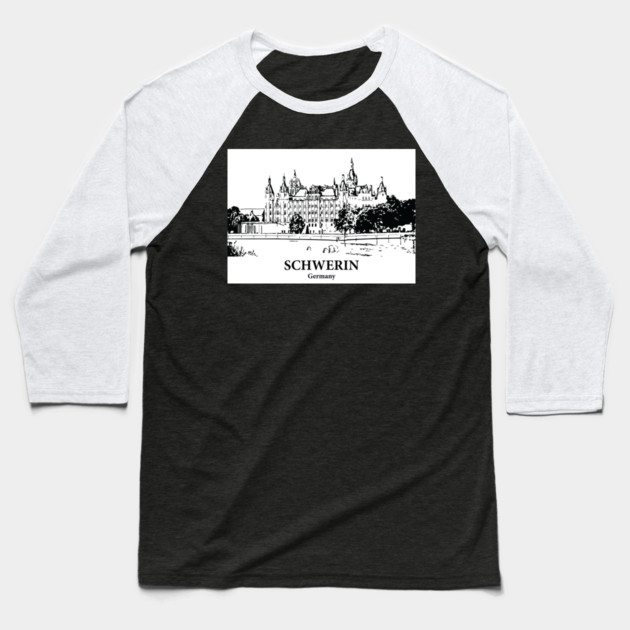 Schwerin - Germany Baseball T-Shirt by Lakeric
