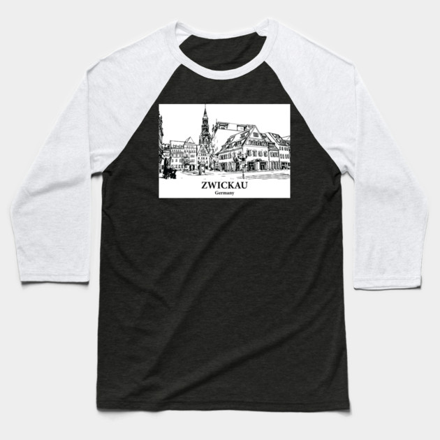 Zwickau - Germany Baseball T-Shirt by Lakeric