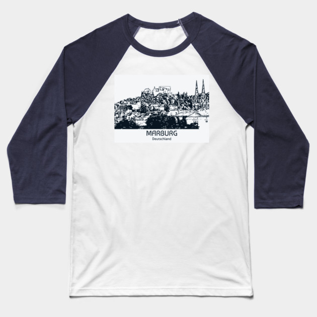 Marburg - Deutschland Baseball T-Shirt by Lakeric