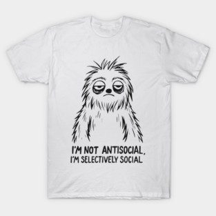 Sarcastic Goth Emo Antisocial T-Shirt T-Shirt