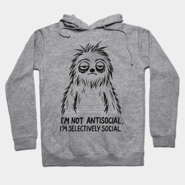 Sarcastic Goth Emo Antisocial T-Shirt Hoodie by TurnEffect