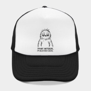 Sarcastic Goth Emo Antisocial T-Shirt Hat