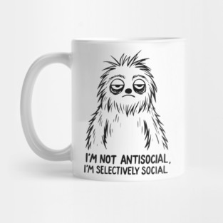 Sarcastic Goth Emo Antisocial T-Shirt Mug