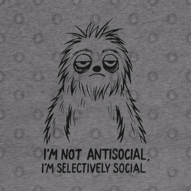 Sarcastic Goth Emo Antisocial T-Shirt by TurnEffect