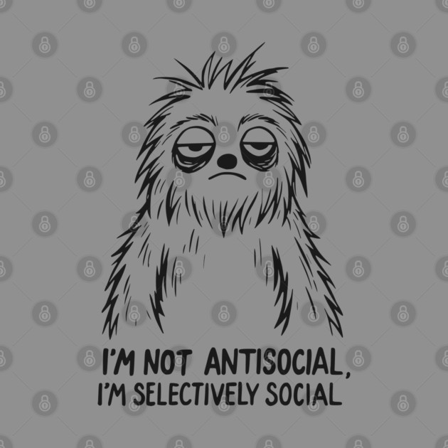Sarcastic Goth Emo Antisocial T-Shirt by TurnEffect
