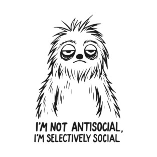 Sarcastic Goth Emo Antisocial T-Shirt T-Shirt