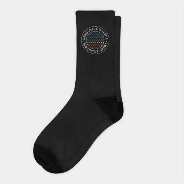 Democracy Is Not a Spectator Sport – Star Mosaic Seal Socks by ArtistTee ⭐⭐⭐⭐⭐