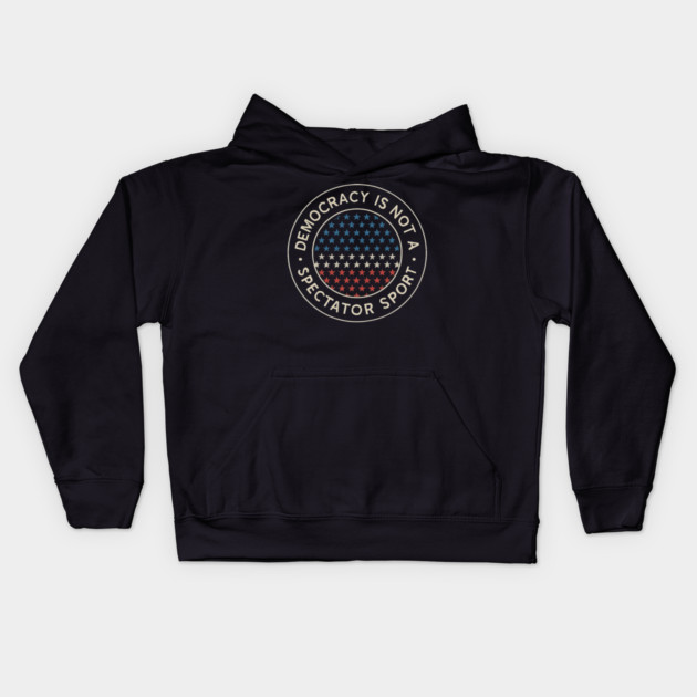 Democracy Is Not a Spectator Sport – Star Mosaic Seal Kids Hoodie by ArtistTee ⭐⭐⭐⭐⭐