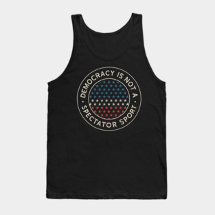 Democracy Is Not a Spectator Sport – Star Mosaic Seal Tank Top