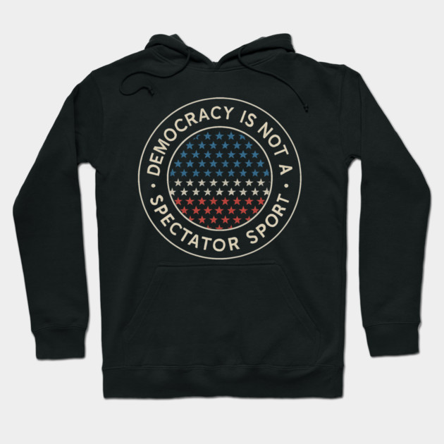 Democracy Is Not a Spectator Sport – Star Mosaic Seal Hoodie by ArtistTee ⭐⭐⭐⭐⭐
