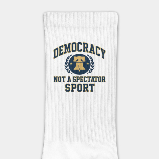 Democracy Is Not a Spectator Sport – Postage Stamp by ArtistTee ⭐⭐⭐⭐⭐