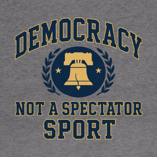 Democracy Is Not a Spectator Sport – Postage Stamp by ArtistTee ⭐⭐⭐⭐⭐
