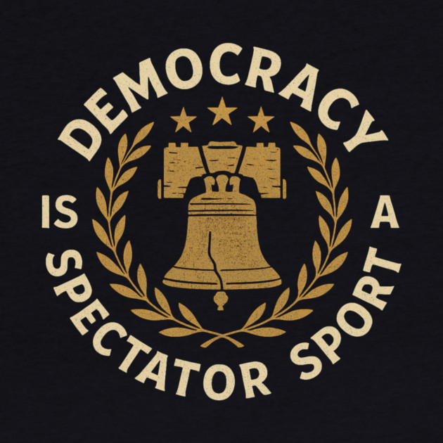 Democracy Is Not a Spectator Sport – Liberty Bell Emblem by ArtistTee ⭐⭐⭐⭐⭐