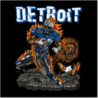 detroit-lions Posters and Art