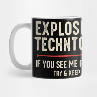 Explosives Tech Tee - Running is My Preferred Hobby Mug