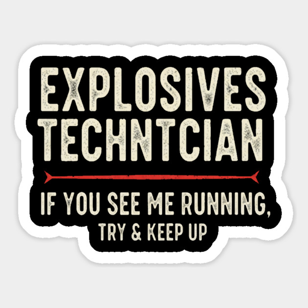 Explosives Tech Tee - Running is My Preferred Hobby Magnet by OUTFITPAW