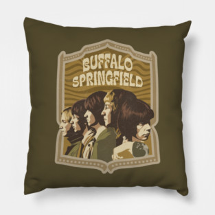 Buffallo SPringfield band, folk rock music 60s tshirt merch Pillow