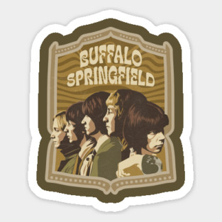 Buffallo SPringfield band, folk rock music 60s tshirt merch Sticker