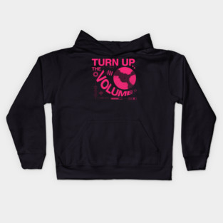 Turn The Volume Up Neon Noise Kids Hoodie