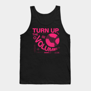 Turn The Volume Up Neon Noise Tank Top