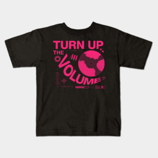 Turn The Volume Up Neon Noise Kids T-Shirt