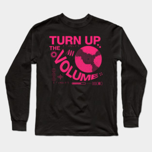 Turn The Volume Up Neon Noise Long Sleeve T-Shirt