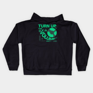 Turn The Volume Up Electric Pulse Kids Hoodie
