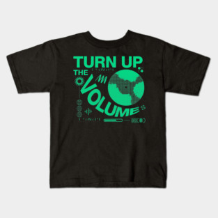 Turn The Volume Up Electric Pulse Kids T-Shirt